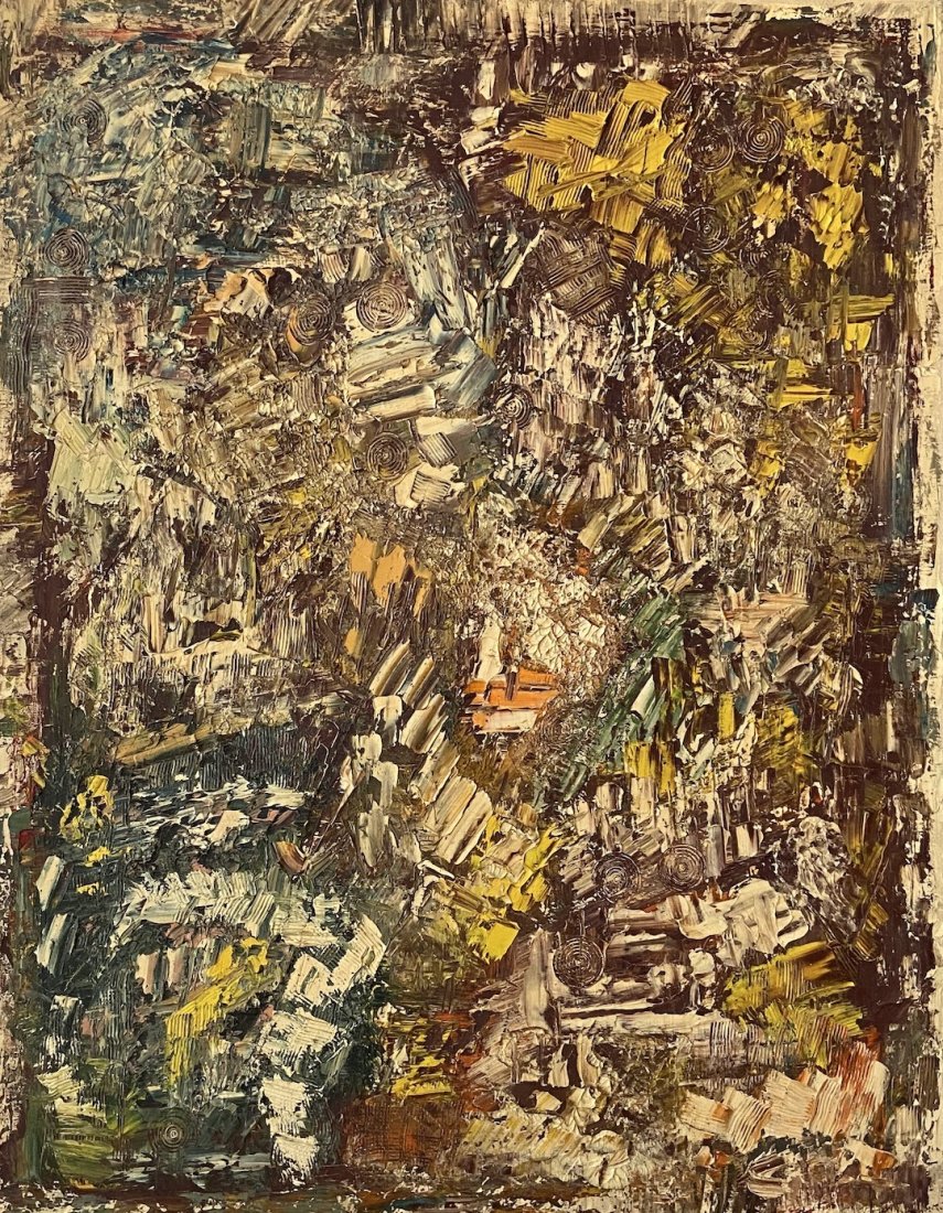 GAY NAROFF (1943-2012, New York) Abstract: Oil on canvas 22 x 28 in. Gay Naroff (American, 1943 - 2012) a true New York Expressionist. Born December 10, 1943 in Bronx, NY, she was instantly born in the New York art scene by the age of 20 New Y