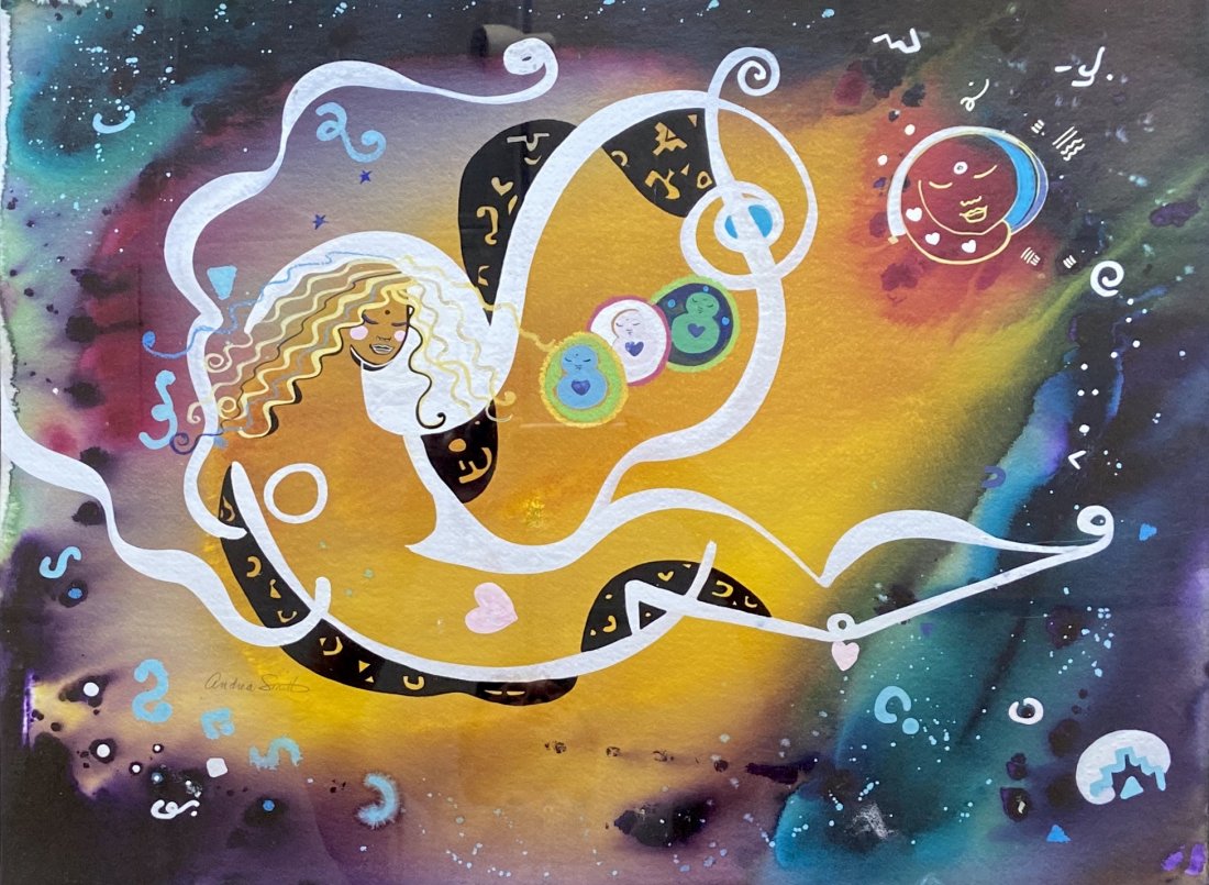 ANDREA SMITH (b. 1965, New York) Abstract: Mixed media on paper 29 1/2 x 22 in., 43 x 36 in. A proponent of realist painting, Andrea Smith has worked in many countries. She was raised in Victoria, Australia where she earned an undergraduate de