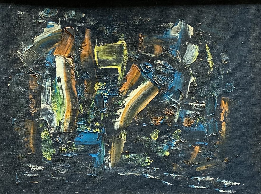 GAY NAROFF (1943-2012, New York) Abstract: Oil on board 12 x 16 in. Gay Naroff (American, 1943 - 2012) a true New York Expressionist. Born December 10, 1943 in Bronx, NY, she was instantly born in the New York art scene by the age of 20 New Yo