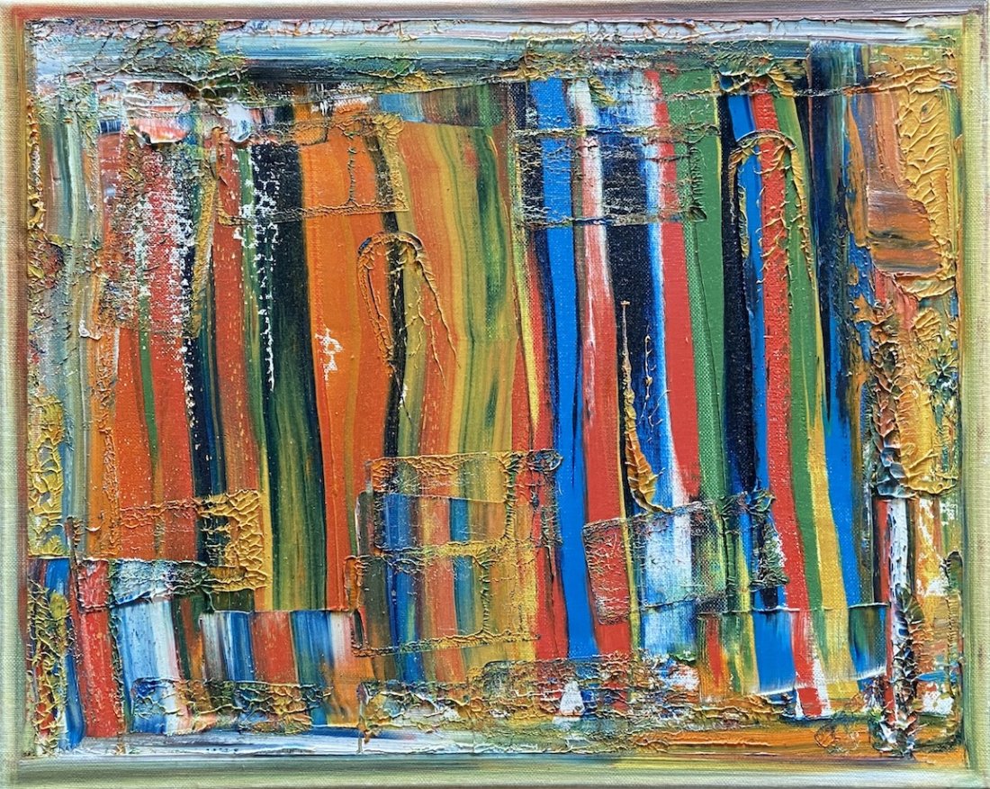 GAY NAROFF (1943-2012, New York) Abstract: Oil on canvas 16 x 20 in. Gay Naroff (American, 1943 - 2012) a true New York Expressionist. Born December 10, 1943 in Bronx, NY, she was instantly born in the New York art scene by the age of 20 New Y
