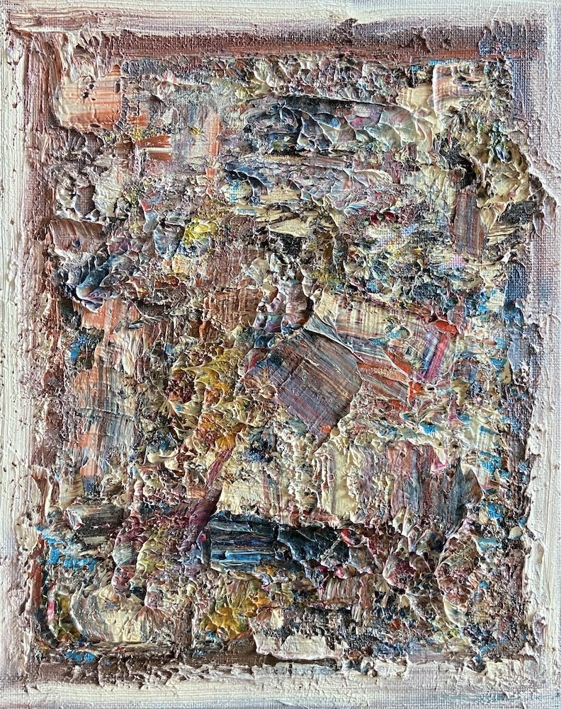 GAY NAROFF (1943-2012, New York) Abstract: Oil on board 8 x 10 in. Gay Naroff (American, 1943 - 2012) a true New York Expressionist. Born December 10, 1943 in Bronx, NY, she was instantly born in the New York art scene by the age of 20 New Yor