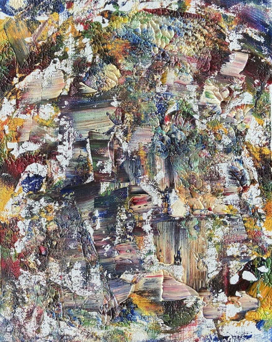 GAY NAROFF (1943-2012, New York) Abstract: Oil on board 8 x 10 in. Gay Naroff (American, 1943 - 2012) a true New York Expressionist. Born December 10, 1943 in Bronx, NY, she was instantly born in the New York art scene by the age of 20 New Yor