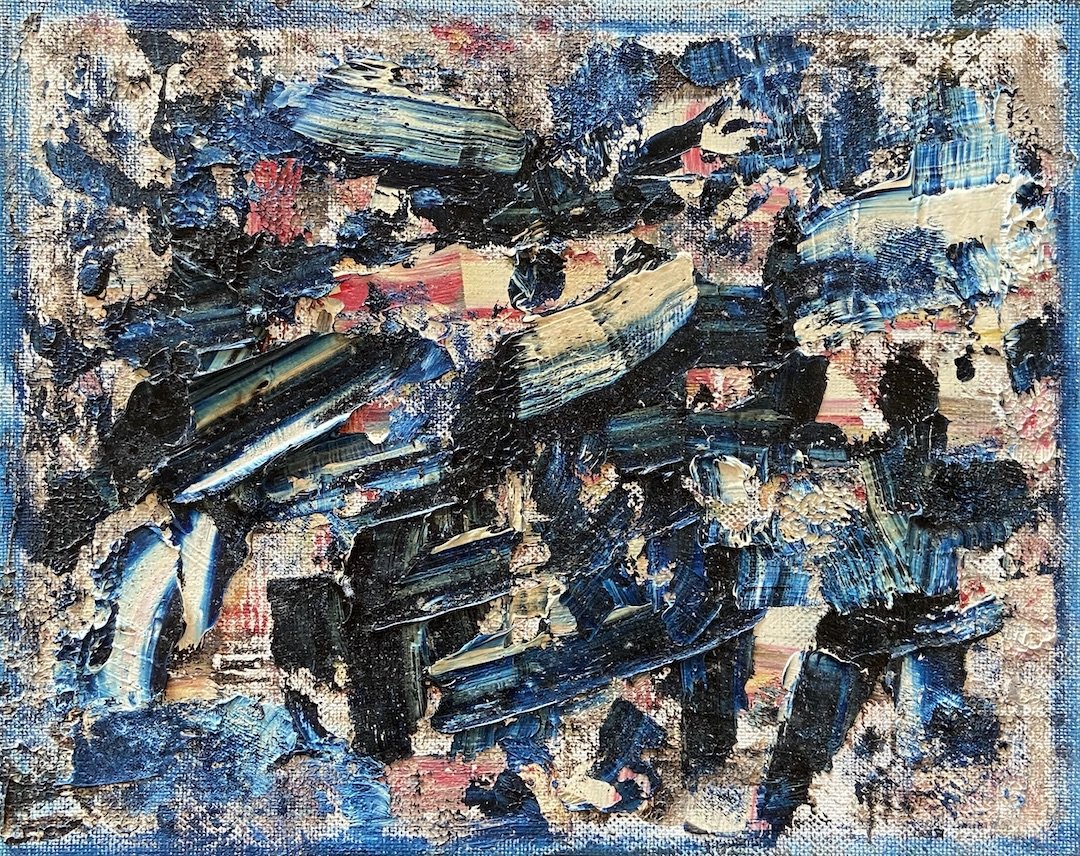 GAY NAROFF (1943-2012, New York) Abstract: Oil on board 8 x 10 in. Gay Naroff (American, 1943 - 2012) a true New York Expressionist. Born December 10, 1943 in Bronx, NY, she was instantly born in the New York art scene by the age of 20 New Yor