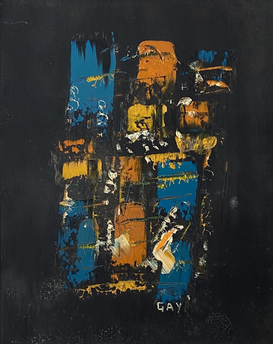 GAY NAROFF (1943-2012, New York) Abstract: Oil on board 16 x 20 in. Gay Naroff (American, 1943 - 2012) a true New York Expressionist. Born December 10, 1943 in Bronx, NY, she was instantly born in the New York art scene by the age of 20 New Yo