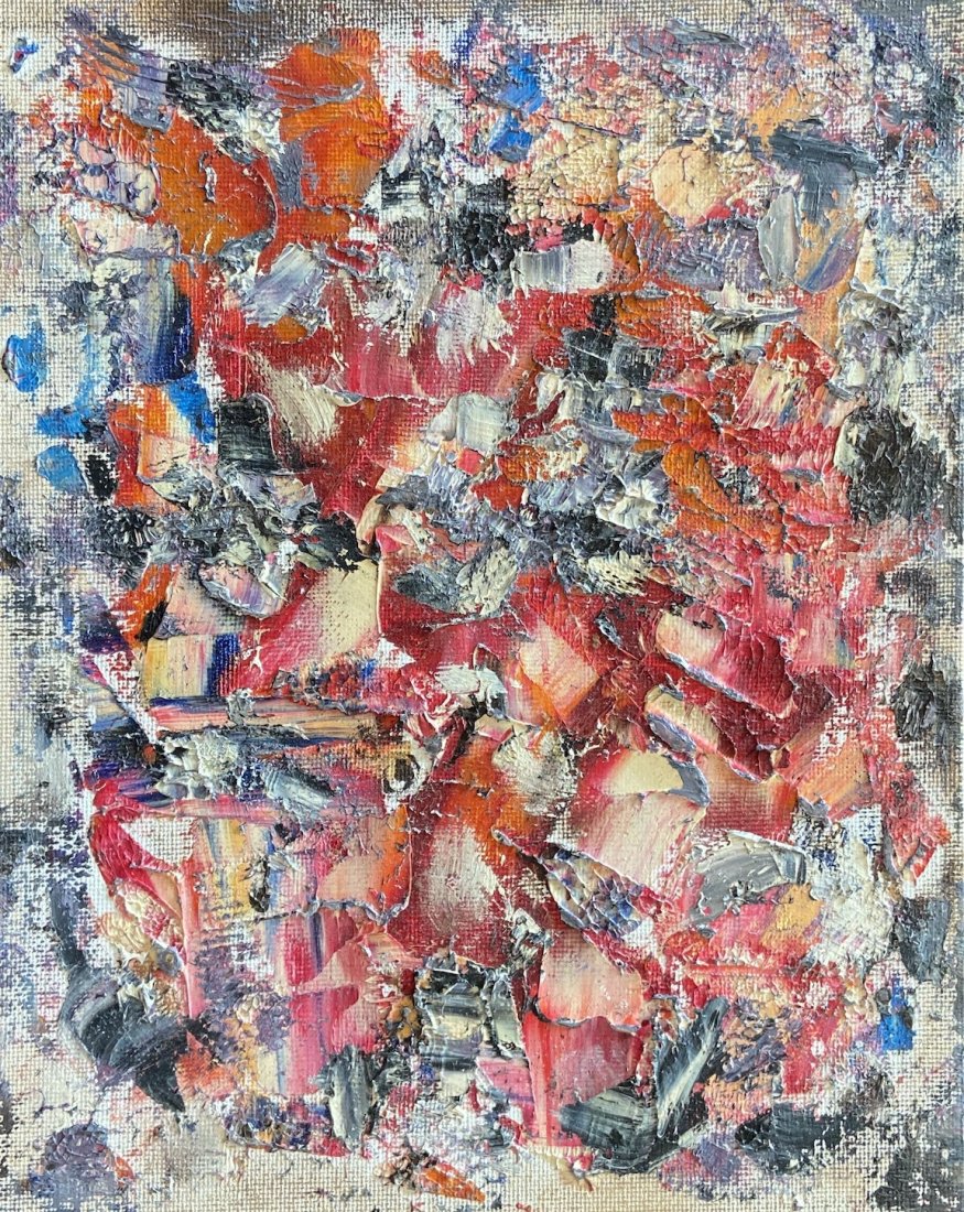 GAY NAROFF (1943-2012, New York) Abstract: Oil on board 8 x 10 in. Gay Naroff (American, 1943 - 2012) a true New York Expressionist. Born December 10, 1943 in Bronx, NY, she was instantly born in the New York art scene by the age of 20 New Yor