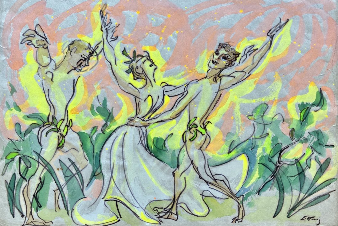 EMLEN POPE ETTING JR (1905-1993 Philadelphia) Modernist (1 of 3)