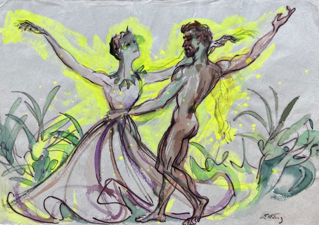 EMLEN POPE ETTING JR (1905-1993 Philadelphia) Modernist (1 of 3)