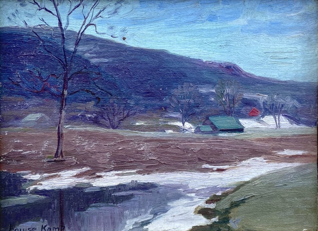 LOUISE KEMP (20th cm New York) impressionist: Oil on board 7 1/2 x 10 in., 10 x 12 1/2 in. (framed)