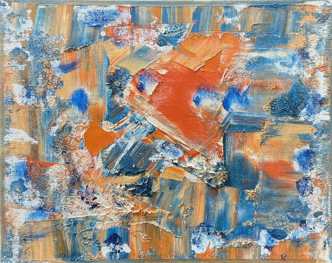 GAY NAROFF (1943-2012, New York) Abstract: Oil on board 8 x 10 in. Gay Naroff (American, 1943 - 2012) a true New York Expressionist. Born December 10, 1943 in Bronx, NY, she was instantly born in the New York art scene by the age of 20 New Yor