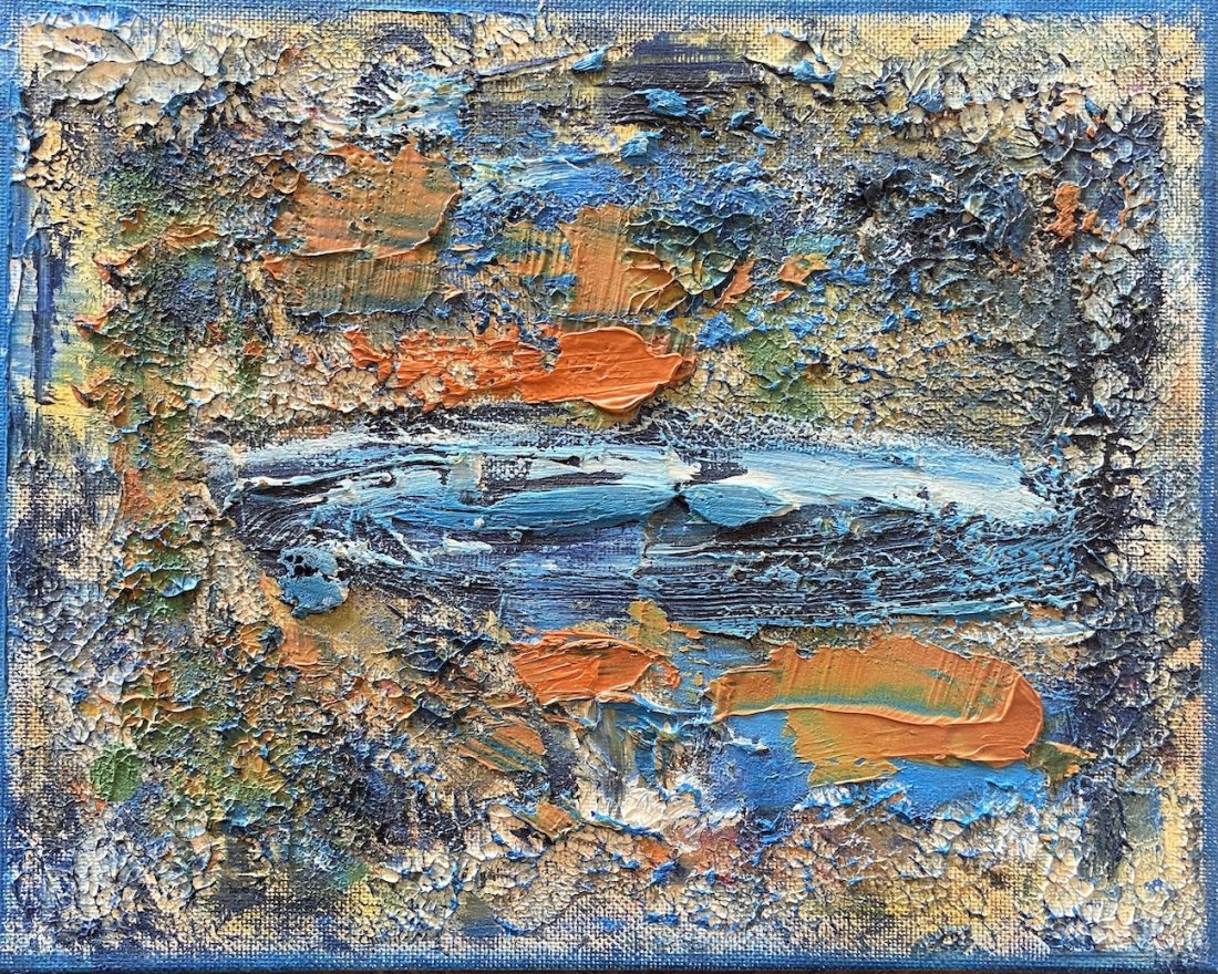 GAY NAROFF (1943-2012, New York) Abstract: Oil on board 8 x 10 in. Gay Naroff (American, 1943 - 2012) a true New York Expressionist. Born December 10, 1943 in Bronx, NY, she was instantly born in the New York art scene by the age of 20 New Yor