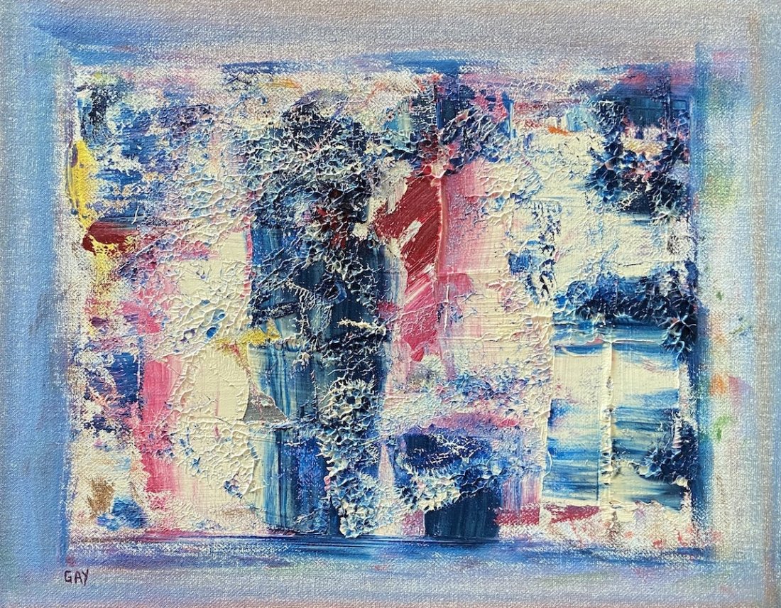 GAY NAROFF (1943-2012, New York) Abstract: Oil on board 11 x 14 in. Gay Naroff (American, 1943 - 2012) a true New York Expressionist. Born December 10, 1943 in Bronx, NY, she was instantly born in the New York art scene by the age of 20 New Yo