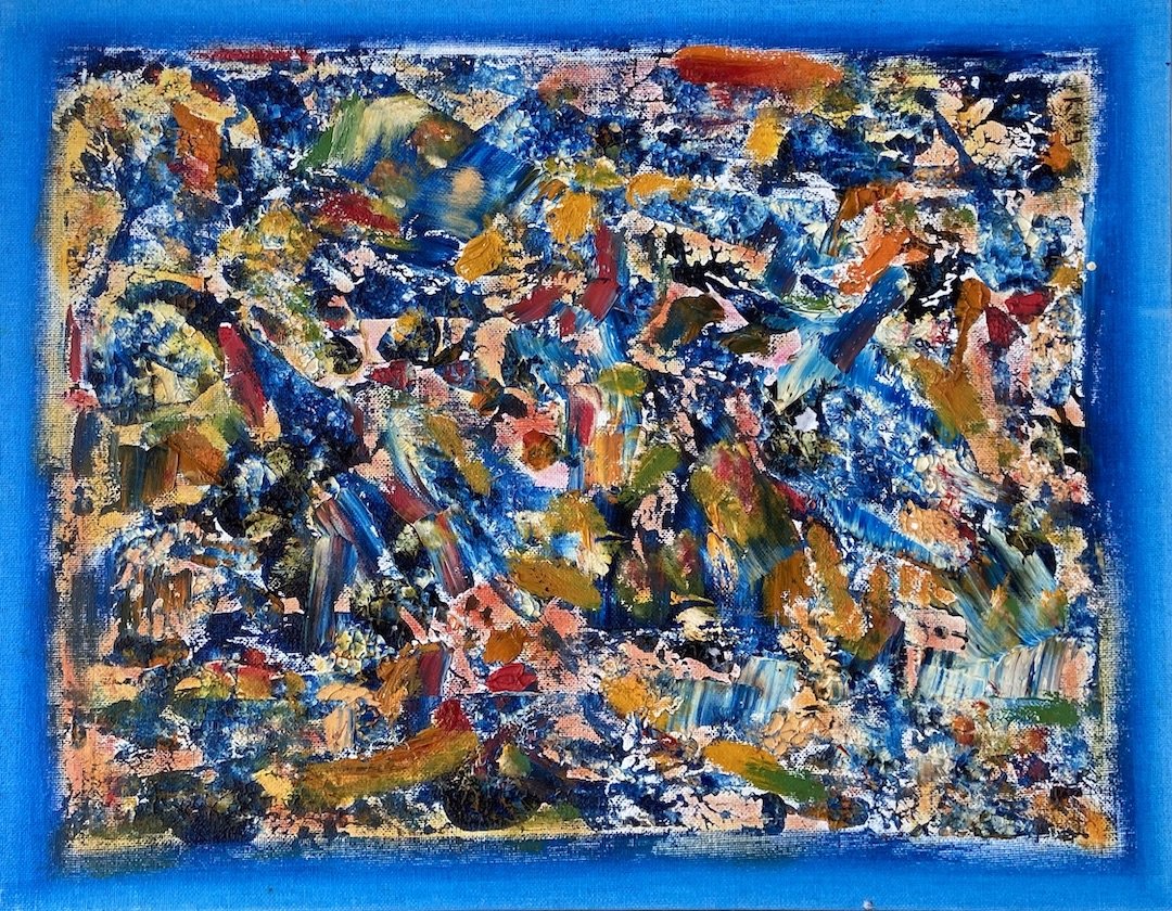 GAY NAROFF (1943-2012, New York) Abstract: Oil on board 14 x 18 in. Gay Naroff (American, 1943 - 2012) a true New York Expressionist. Born December 10, 1943 in Bronx, NY, she was instantly born in the New York art scene by the age of 20 New Yo