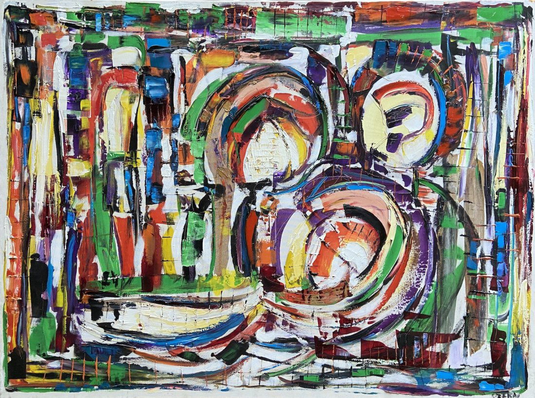 CATHERINE ZAKAS (b. 1936, Greece) Abstract (1 of 4)