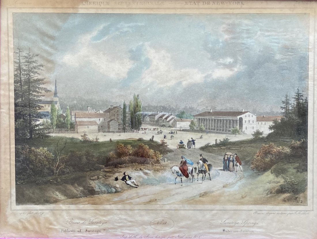 Jacques Gerard Milbert, Saratoga Springs, Lithograph (1 of 4)