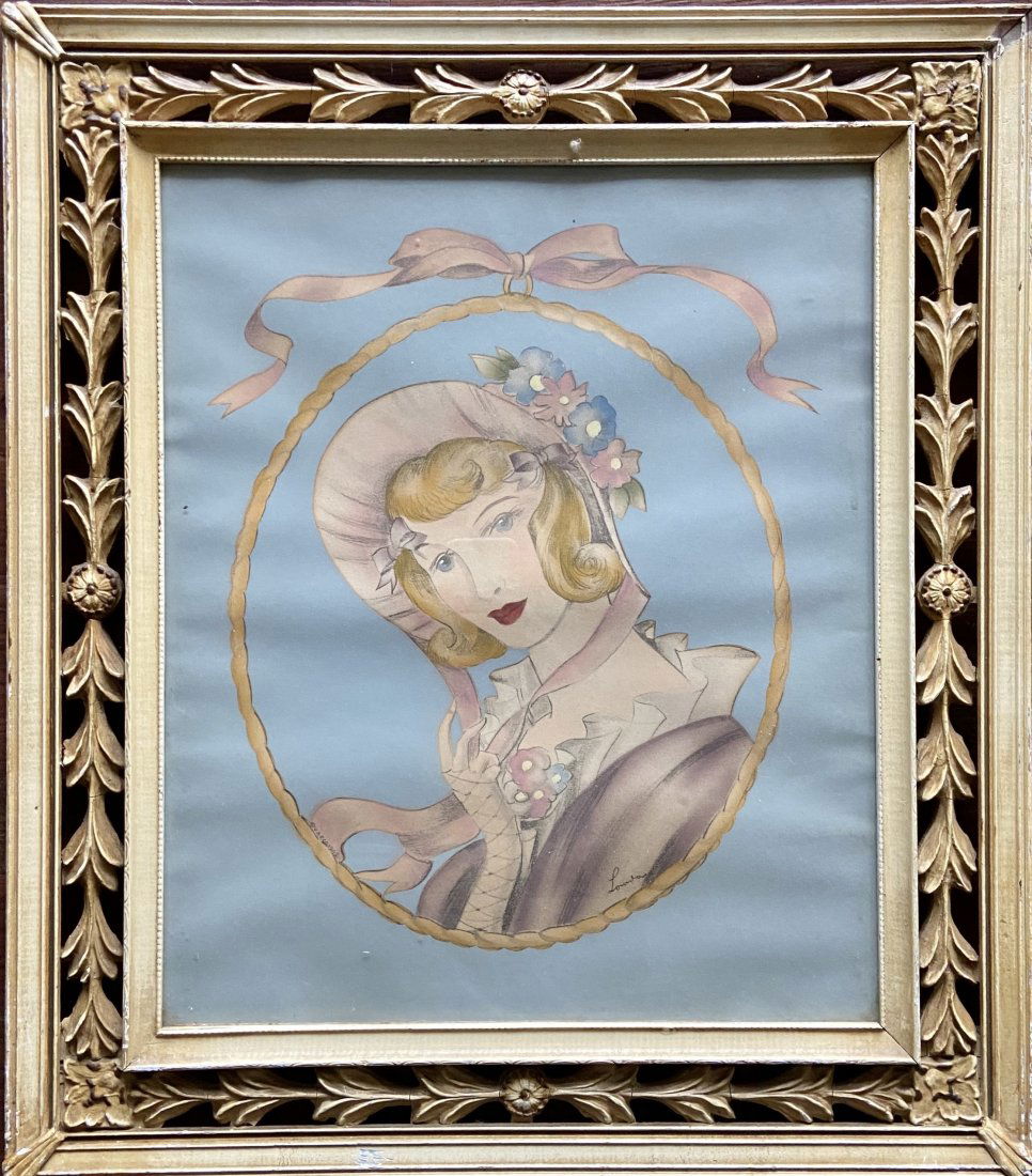 Vintage Lithograph, Portrait Of A Woman (1 of 5)