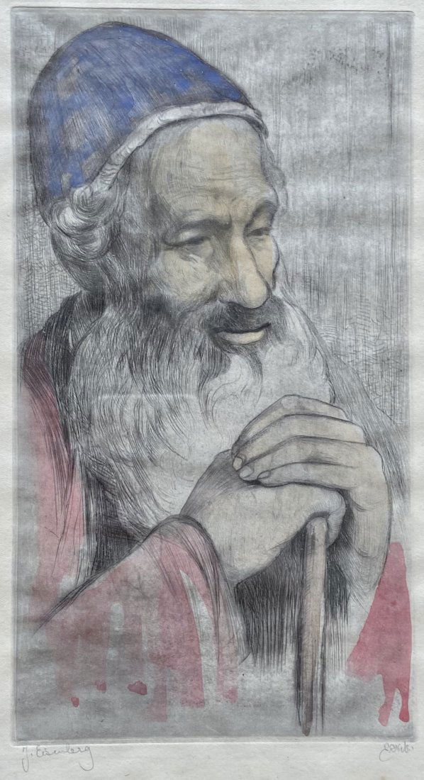 JACOB EISENBERG (1897–1965, Israel) Etching (1 of 3)