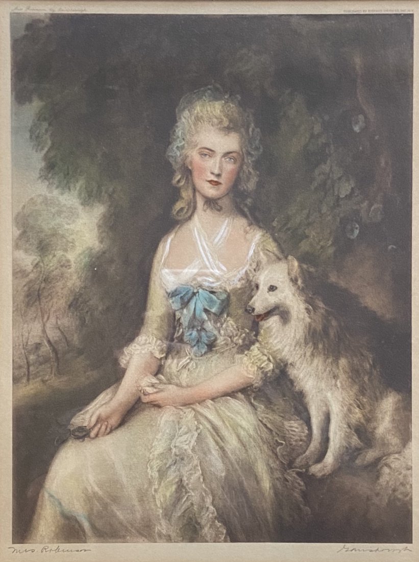 "Mrs. Robinson" After Thomas Gainsborough: Lithograph on paper 8 1/2 x 11 1/4 in. (image), 15 1/4 x 19 in. (framed)