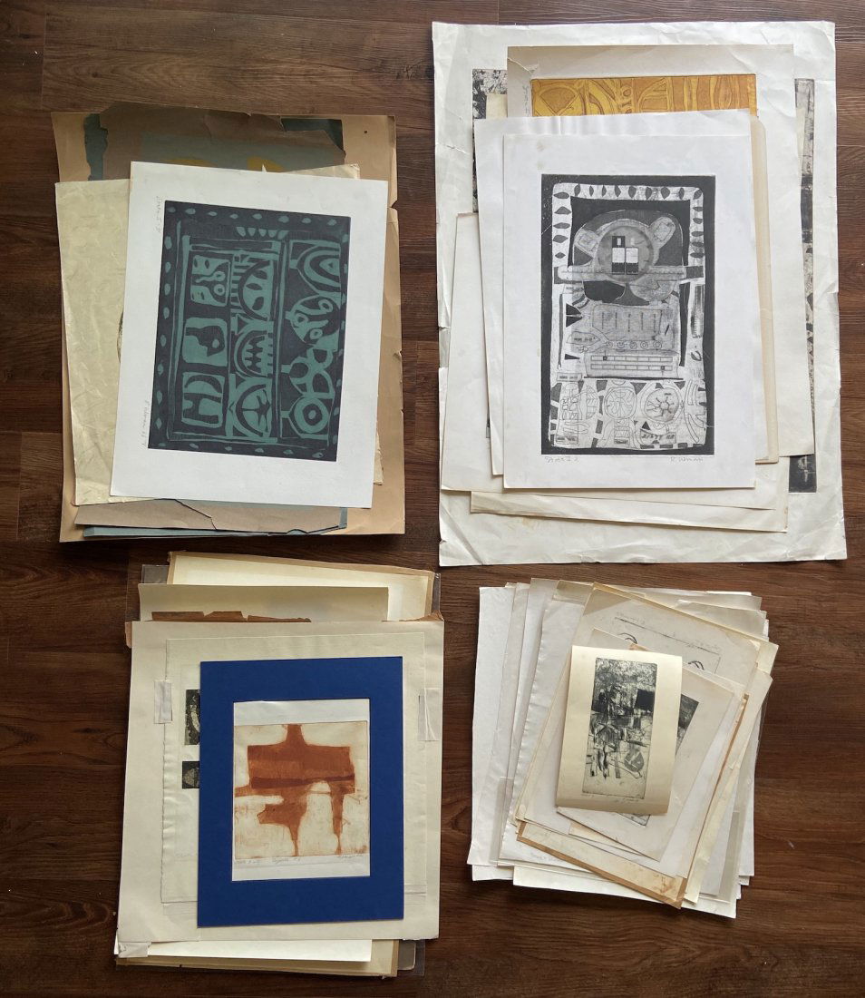 RICHARD ULMAN (20th c, Chicago) Lot Of Prints (1 of 15)