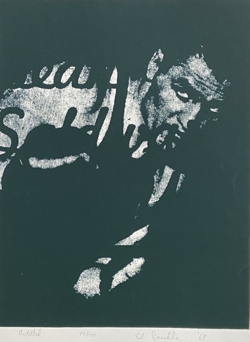 ED PASCHKE (1939-2004, Illinois) Untitled: This comes from the Richard Ulman estate. The graduating class of 1969 made prints that were given to each student. 10 3/4 x 13 3/4 in., 17 1/2 x 23 in. (paper). This would be an early, rare print tha
