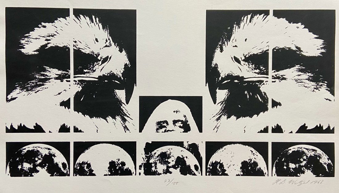 RICHARD WETZEL (20th c, Chicago) Silkscreen (1 of 3)