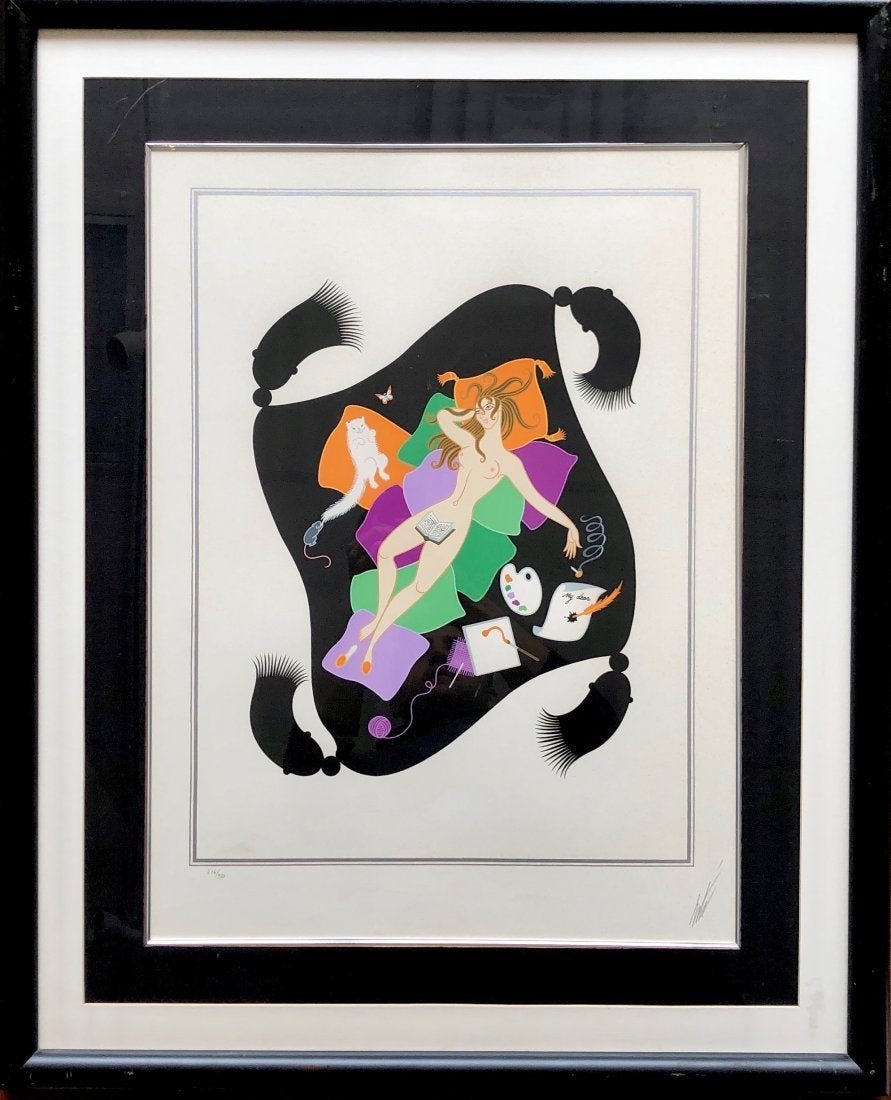 ERTE 7 Deadly Sins Color Serigraph, Signed (1 of 4)