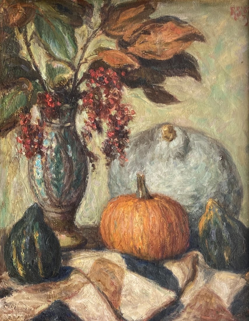 RICHARD SCHMUECKLE (20th c, Pennsylvania) Still Life: Oil on canvas 16 x 20 in., 21 x 25 in. (framed)