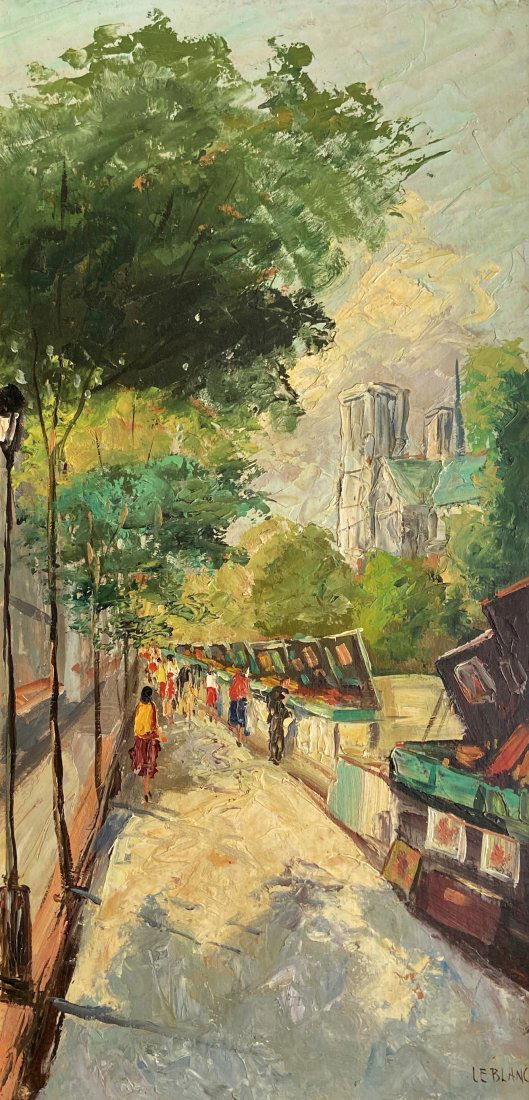 Modernist 1960's Paris Street Scene, Signed (1 of 4)