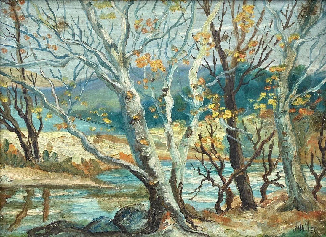 CHARLES W. MILLER (20th c, Bronx, NY) Landscape (1 of 5)