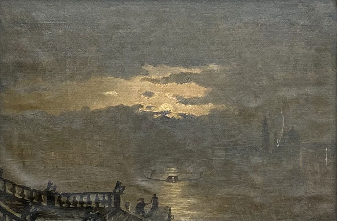 LLYOD MIFFLIN (1846-1921, PA)  Venice By Moonlight (1 of 3)