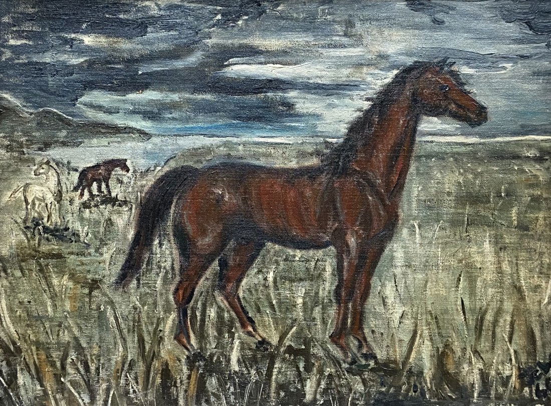 "Left Handed Horse", Signed & Dedicated 1966 (1 of 4)
