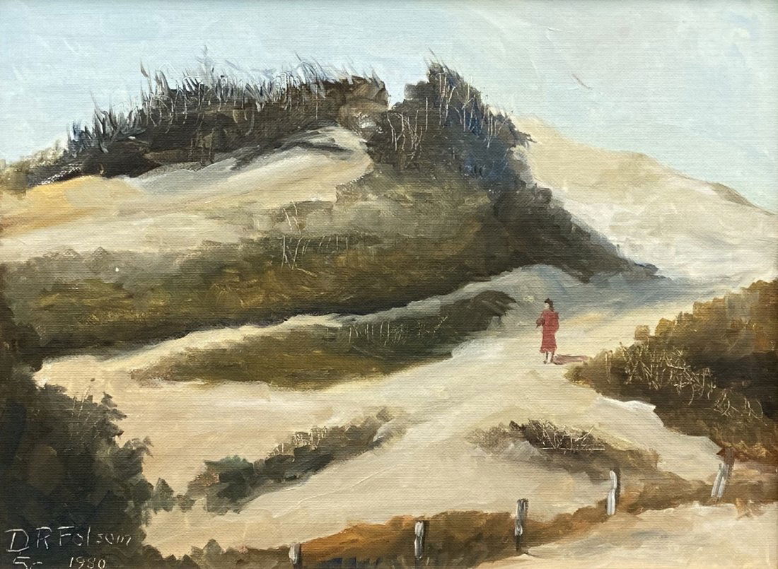DEANE FOLSOM (b. 1925, Maine) Alone In The Dunes 1980 (1 of 5)