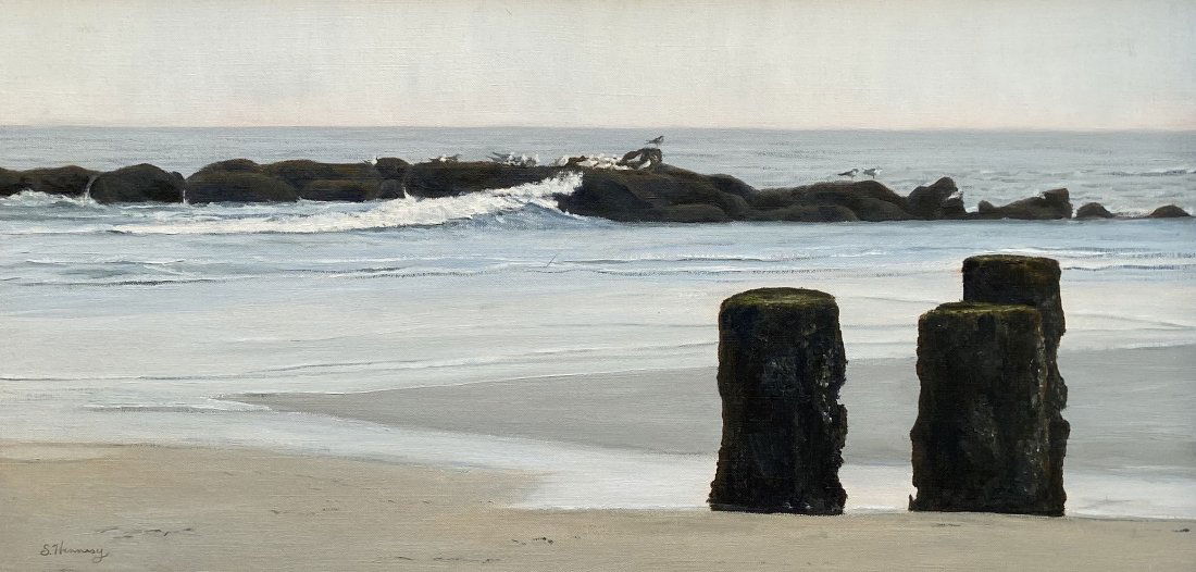 SHAWN HENNESY (20th c, American) Beach Scene (1 of 4)