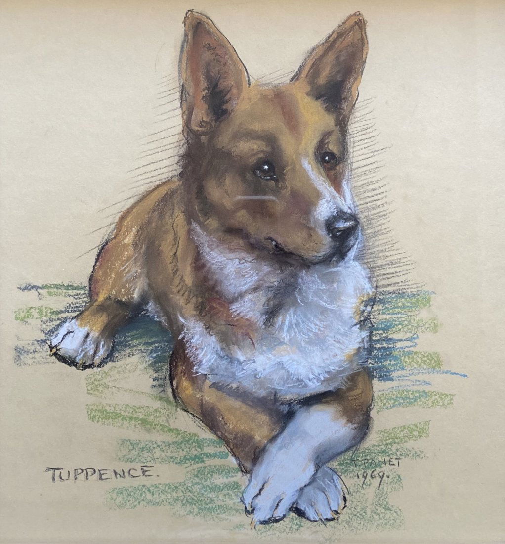 TRUDA PANET (20th c, American) Teddy Roosevelt Terrier (1 of 5)