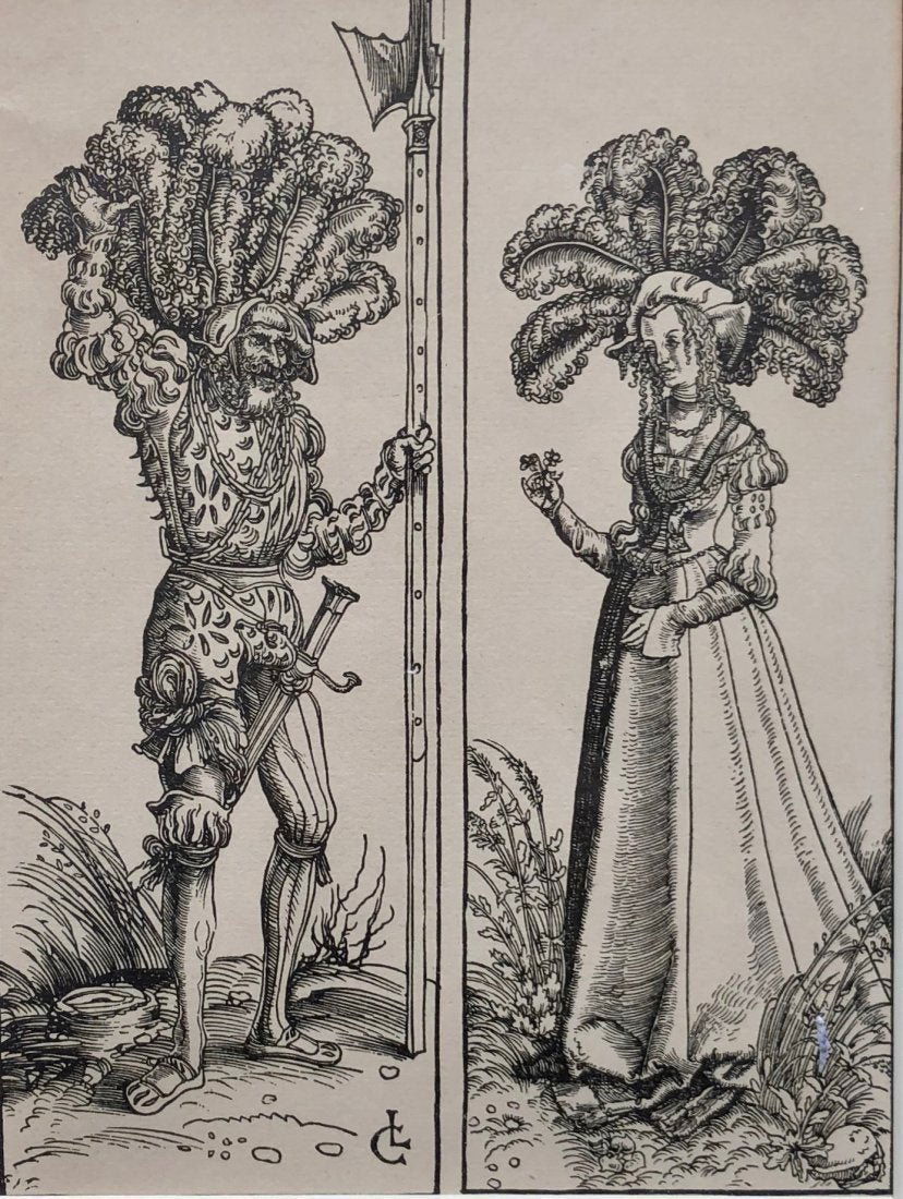 Old Master Original ink Drawing, Monogrammed (1 of 3)