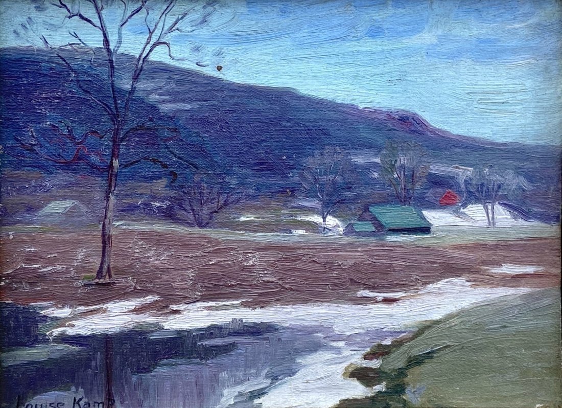 LOUISE KEMP (20th cm New York) impressionist: Oil on board 7 1/2 x 10 in., 10 x 12 1/2 in. (framed)