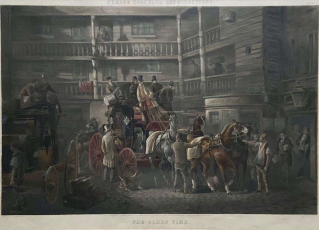 "The Olden Time" English Engraving By J. Harris (1 of 3)