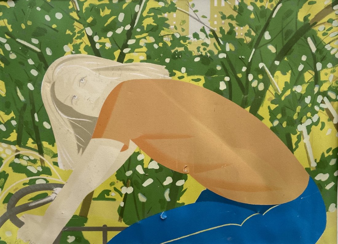 ALEX KATZ, "Bicycling In Central Park, AS IS (1 of 8)