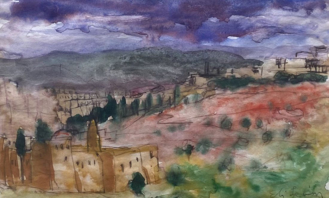 ELI LEVIN (b. 1938, New Mexico) Southwest Landscape (1 of 5)