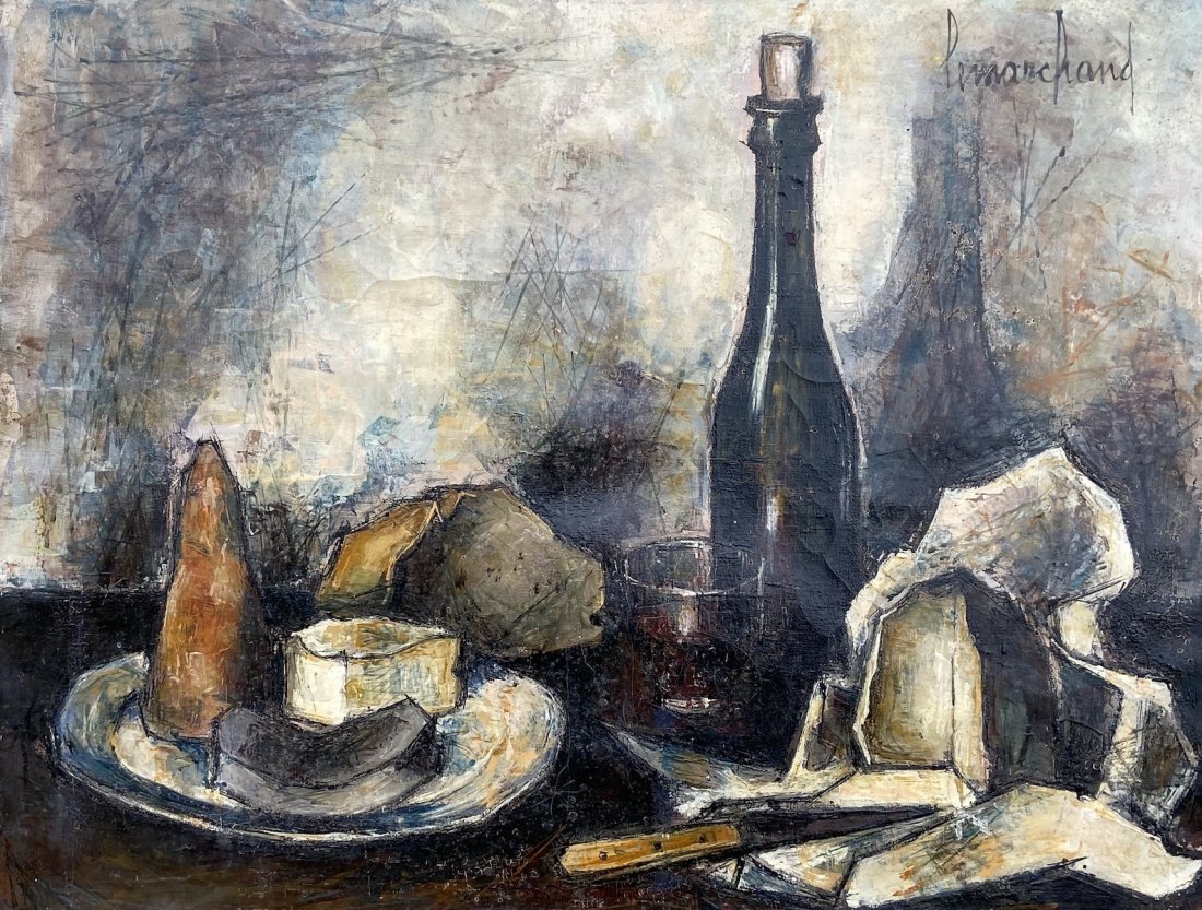 PIERRE LEMARCHAND (1906-1970, French) Still Life: Oil on canvas 20 x 25 1/2 in., 23 x 29 in. (framed).