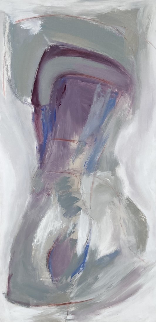 Large 1980's Abstract Expressionist Painting, Signed (1 of 4)