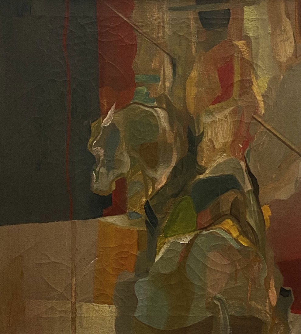 Mid-Century Modern Abstract, Figure On Horse (1 of 3)