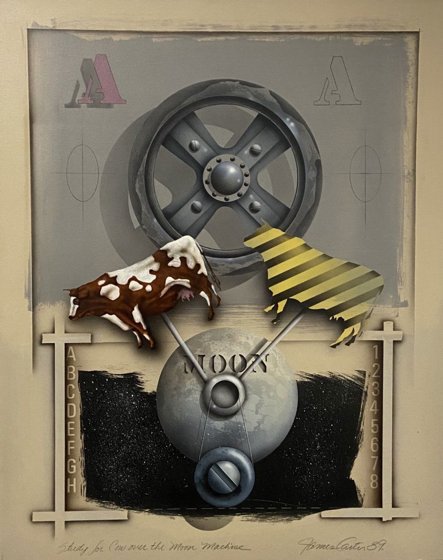 JAMES CARTER (b. 1948, Connecticut) Two Cows (1 of 5)