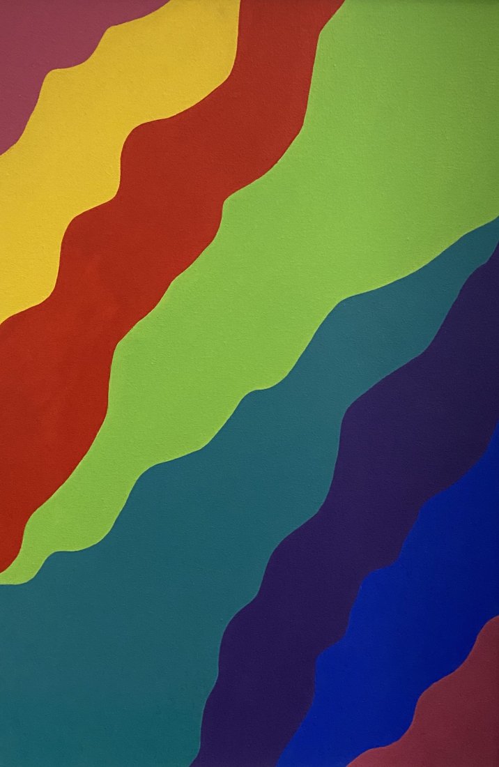 Mid-Century Modern Hard Edge Abstract (1 of 3)