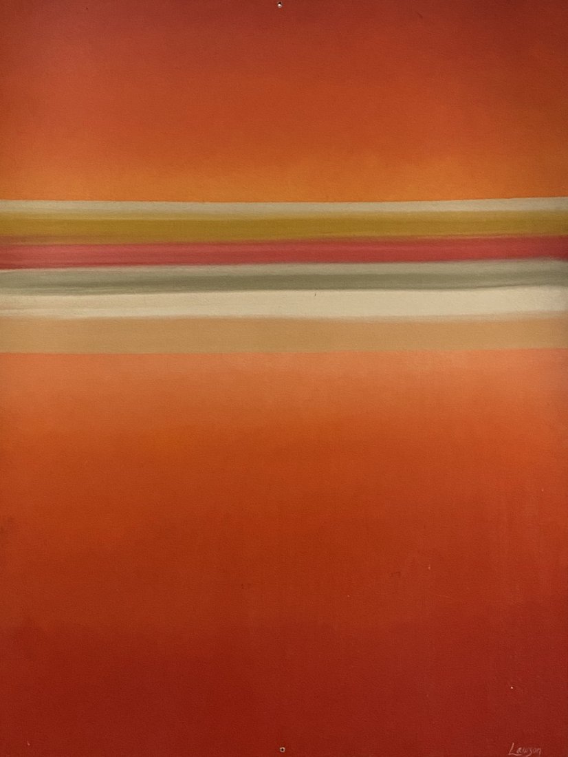 Mid-Century Color Field Abstract Signed Lawson (1 of 5)