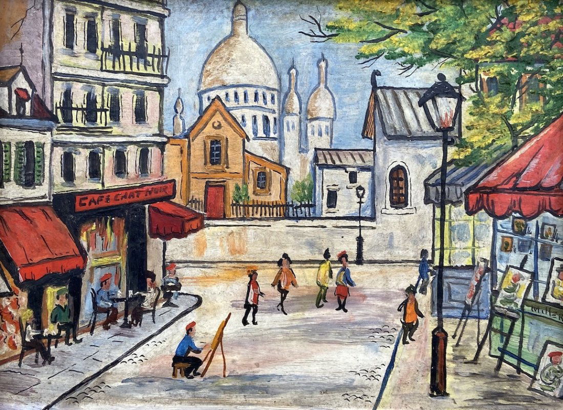 CHARLES MILLER (20th c, American)  Paris Street Scene (1 of 4)