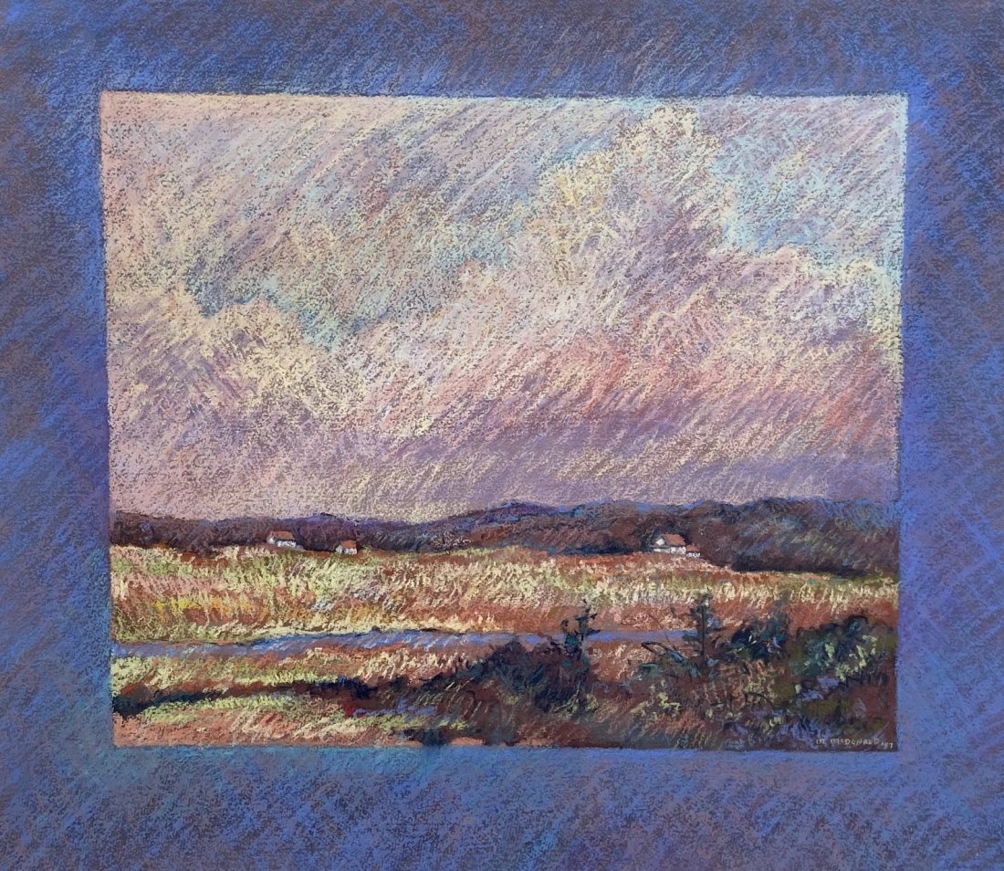 Impressionist Pastel Landscape Signed M. McDonald (1 of 4)