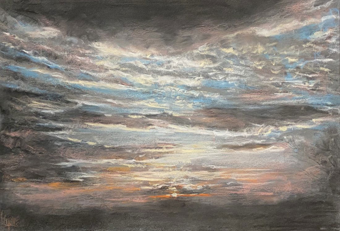 LOUIS LUPAS (20th c, American) Illustrator, Pastel (1 of 2)