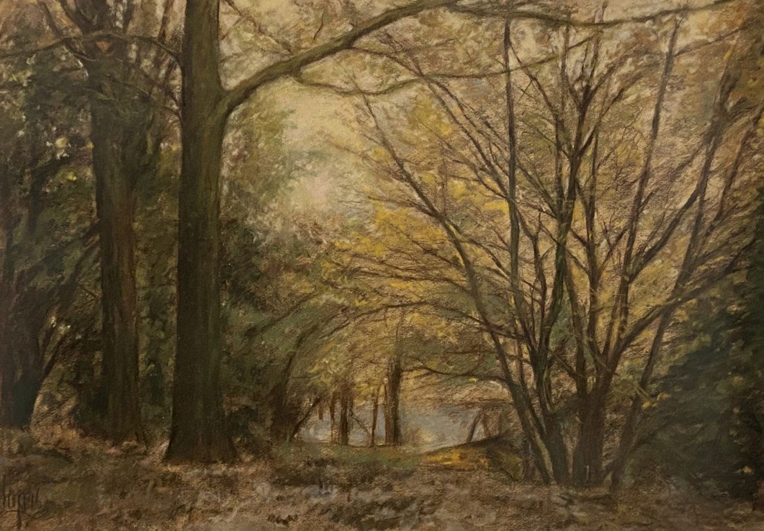 LOUIS LUPAS (20th c, American) Illustrator, Pastel (1 of 4)