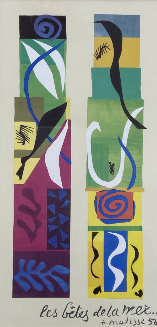 HENRI MATISSE "Beasts Of The Sea" Silkscreen (1 of 4)