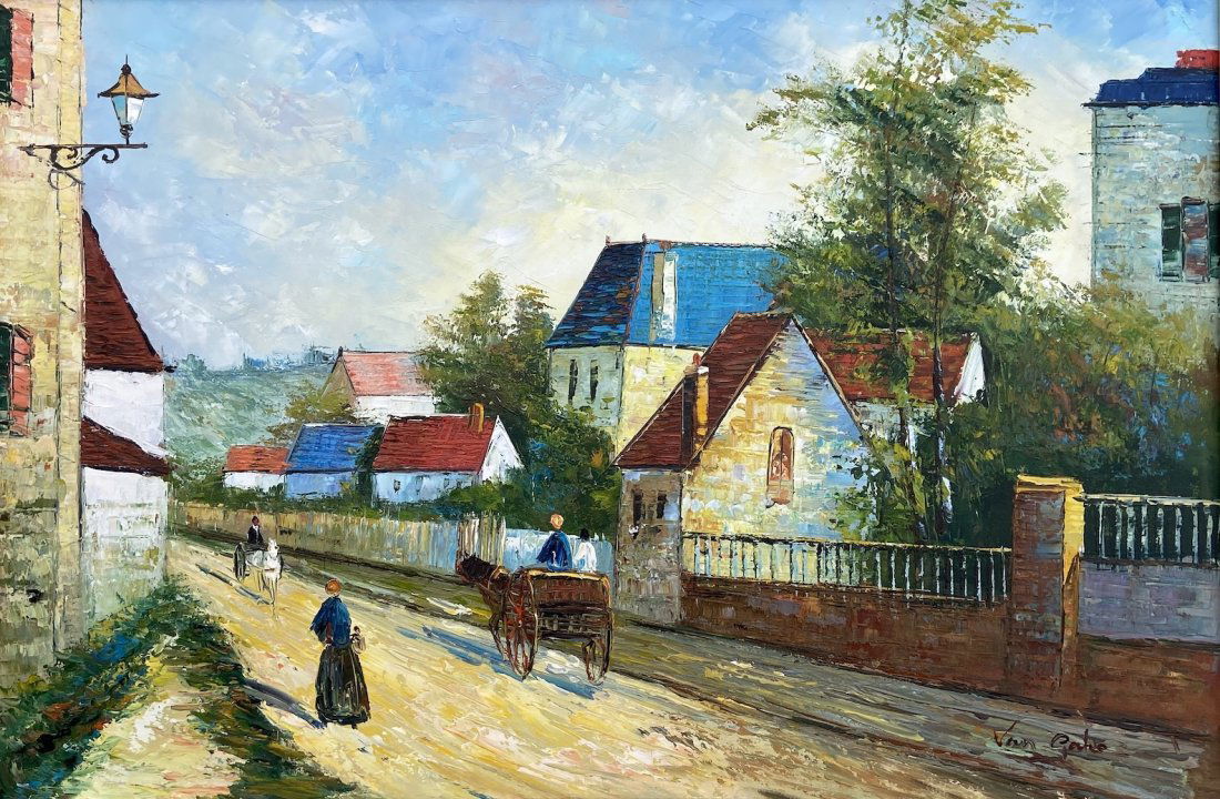 Dutch Village Scene, Signed (1 of 4)